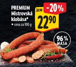 Albert Mistrovská klobása nabídka