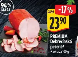 Albert Premium debrecínská pečeně nabídka