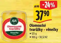Albert Aw Olomoucké tvarůžky - věnečky nabídka