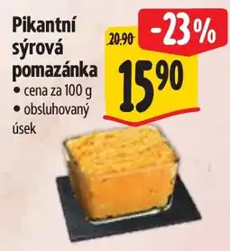 Albert Pikantní sýrová pomazánka nabídka