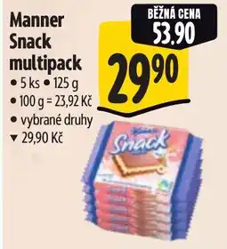 Albert Manner Snack multipack nabídka