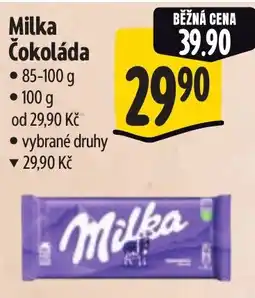 Albert Milka Čokoláda nabídka
