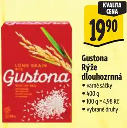 Albert Gustona rýže dlouhozrnná nabídka