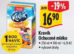 Albert Kravík ochucené mléko nabídka