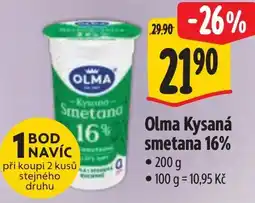 Albert Olma Kysaná smetana 16% nabídka