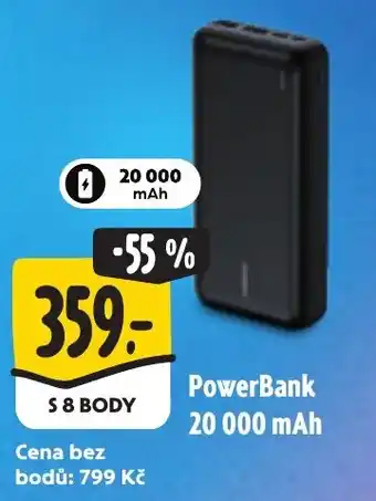 Albert PowerBank 20 000 mAh nabídka