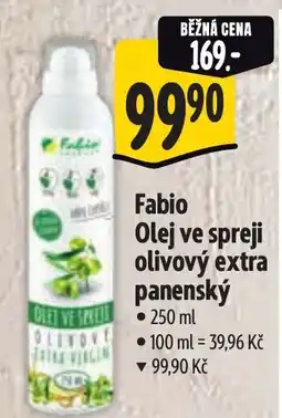 Albert Fabio olej ve spreji olivový extra panenský nabídka