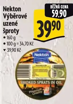 Albert Nekton výběrové uzené šproty nabídka