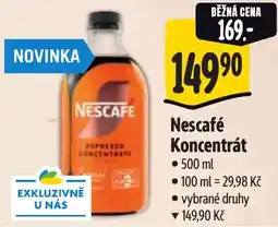 Albert Nescafé Koncentrát nabídka