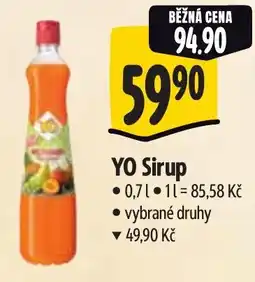 Albert Yo Sirup nabídka