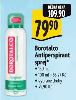 Albert Borotalco Antiperspirant sprej* nabídka