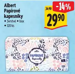Albert Albert papírové kapesníky nabídka