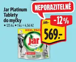 Albert Jar Platinum Tablety do myčky nabídka
