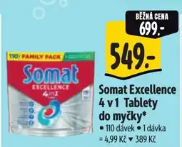 Albert Somat Excellence 4 v 1 Tablety do myčky nabídka