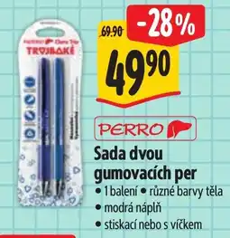 Albert Perro sada dvou gumovacích per nabídka
