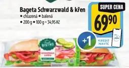 Albert Bistro Bageta Schwarzwalde & křen nabídka