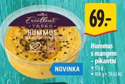 Albert albert excellent tapas hummus s mangem pikantní nabídka