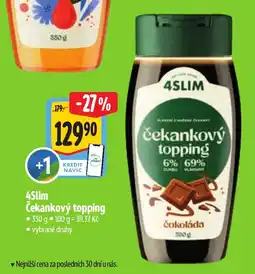 Albert 4Slim čekankový topping nabídka