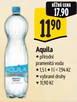 Albert Aquila přírodní pramenitá voda nabídka