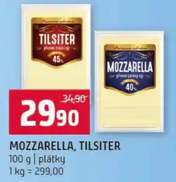 Terno Mozzarella, Tilsiter nabídka