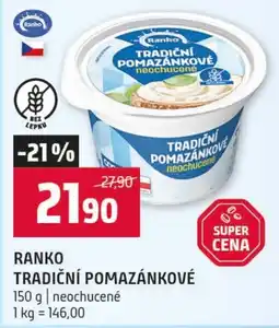 Terno Ranko tradiční pomazánkové neochucené nabídka