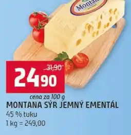 Terno Montana sýr jemný ementál nabídka
