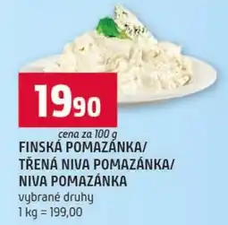 Terno Finská pomazánka/třená niva pomazánka/niva pomazánka nabídka