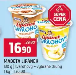 Terno Madeta lipánek tvarohový vybrané druhy nabídka
