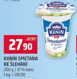 Terno Kunín smetana ke šlehání nabídka