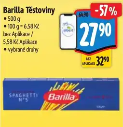 Albert Barilla těstoviny nabídka