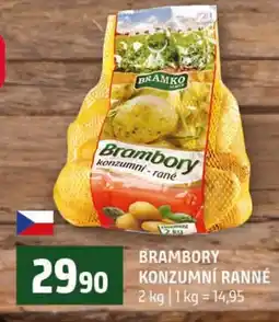 Terno Bramko brambory konzumní rané nabídka