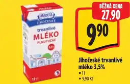Albert Madeta jihočeské trvanlivé mléko 3.5% nabídka