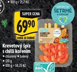 Albert Krevetový špíz s chilli kořením nabídka