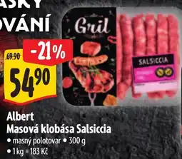 Albert Albert Masová klobása Salsiccia nabídka