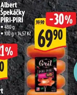 Albert Albert špekáčky piri-piri nabídka