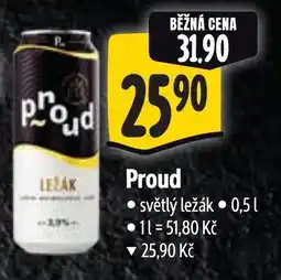Albert Proud světlý ležák nabídka