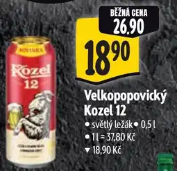 Albert Velkopopovický Kozel 12 nabídka