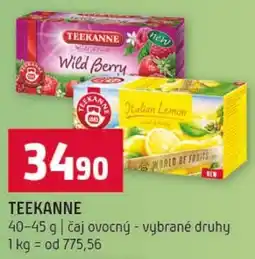 Terno Teekanne čaj ovocný - vybrané druhy nabídka