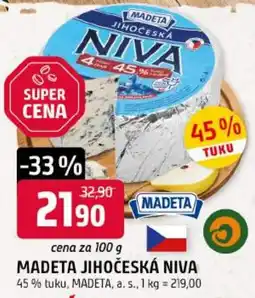 Trefa Madeta jihočeská niva nabídka