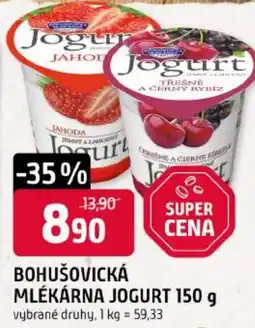 Trefa Bohušovická mlékárna jogurt nabídka