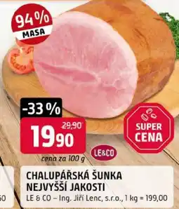 Trefa Le & Co chalupářská šunka nejvyšší jakosti nabídka