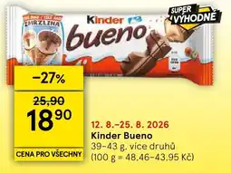 Tesco Kinder bueno nabídka