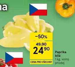 Tesco Paprika bílá nabídka