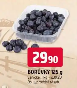 Trefa borůvky nabídka