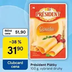 Tesco Président Plátky nabídka