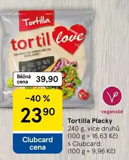Tesco Tortilla Placky nabídka