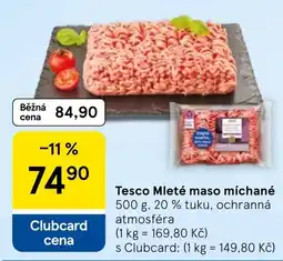 Tesco Tesco Mleté maso míchané nabídka