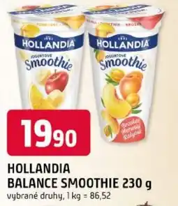 Trefa Hollandia balance smoothie nabídka