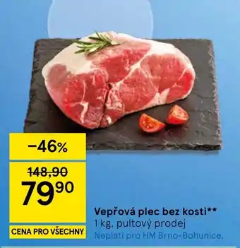 Tesco Vepřová plec bez kosti nabídka