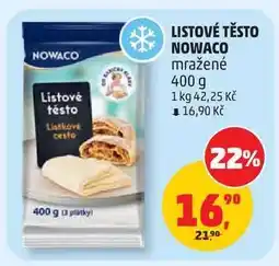 Penny Market LISTOVÉ TĚSTO NOWACO nabídka